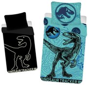 Памучно детско единично спално бельо със светещ ефект 140x200 cm Jurrastic World - Jerry Fabrics