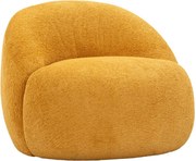 Кресло от букле в цвят горчица Ginerva – Mauro Ferretti
