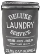 Текстилен кош за дрехи квадратен с алуминиева рамка 35x35xh50см сив HD-(7SM131-C) - Horecano