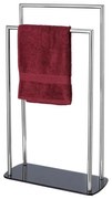 WENKO 24076800 - Държач за хавлии RAVINA 48x80 см неръждаема стомана/сребрист/черен