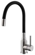 ALVEUS 1144432 - Кран за мивка с гъвкаво рамо MINTAS 34 см месинг/черен