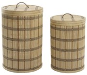 Игра на Кошници DKD Home Decor 40 x 40 x 63 cm Бамбук