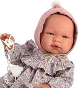 Asi - Кукла бебе Мария, с розова шапка и рокля на цветя 0365960