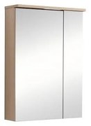 Огледален шкаф за баня AMO-50 6018-50, Inter Ceramic, с LED осветление, PVC, 50х70х17см