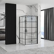 Душ кабина Rea Molier Black Double 90x110