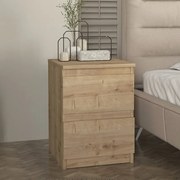 Нощно шкафче от меламин Breve в цвят сапфирен дъб 39.8x41.8x55см.