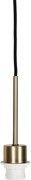 Модерна висяща лампа бронзова с черен кабел - Combi 1