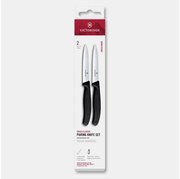 Victorinox - Комплект кухненски ножове за зеленчуци SWISS CLASSIC 10 см, 2 бр., черен