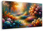 Картина на платно – Пътека сред цветя