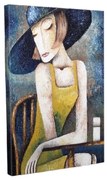Живопис върху платно Elegance, 30 x 40 cm - Wallity