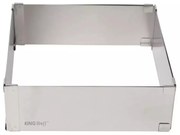 Форма за печене Kinghoff KH 1906, Регулируема 15.5-28 см, Неръждаема стомана, Сребрист