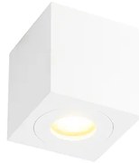 Модерен квадратен прожектор за баня бял - Capa