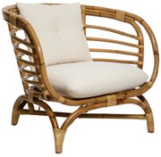 Кресло atmosphera Farah, Ратан, Бял