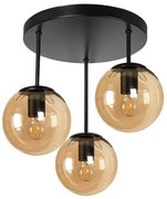 Полилей ГАЛА, черен/мед, 3xE27