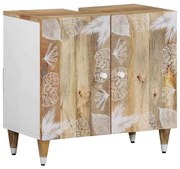 4018683 vidaXL Шкаф за баня 62x33x58 см масивно мангово дърво