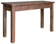 244494 vidaXL Конзолна маса, масивно махагоново дърво, 123x42x75 см