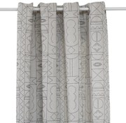 Завеса жакард atmosphera Malakite, 140x260 см, Черно-бяла
