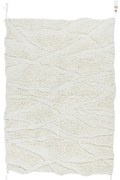 Бял ръчно изработен вълнен килим подходящ за пране 170x240 cm Enkang Ivory – Lorena Canals