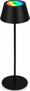 Brilo - LED RGB настолна акумулаторна сензорна лампа KIKI LED/2,6W/5V IP44 2600 mAh черна
