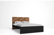 Двойно легло в черен/естествен цвят 160x200 cm Gio - Marckeric