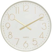 Стенен часовник atmosphera Laure, Ø51 см, Златна пластмаса