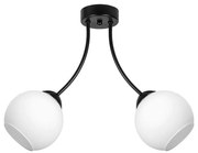 Плафон ЛАГО, черен/бял, 2xE27