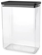 Кутия за съхранение Brabantia Tasty+ Stackable 1008877, 5.4 л, Силиконово уплътнение, Без BPA, Тъмносив