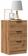 856935 vidaXL Нощни шкафчета, 2 бр, дъб артизан, 40x36x65 см, инженерно дърво