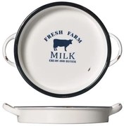 Horecano - Порцеланово плато кръгло 28.8x23.4x4.3см HAPPY FARM- (HF-56219)