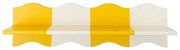 Жълт/бял детски рафт 80 cm Bubbi – Bloomingville Mini