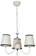Полилей ТУИСТ, бял, абажури Шинц Бял, 3xE27