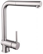 Смесител за кухня ICF 7197008, месингов, хром, с изтеглящ душ, 30x22.5см
