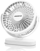 Aigostar - Акумулаторен маса fan 4W/5V 1500mAh бял