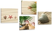 Комплект картини – Натюрморт на пясъчния плаж