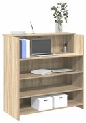3324162 vidaXL Рецепционно бюро, дъб сонома, 100x50x103,5 см, инженерно дърво