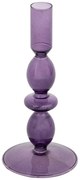 Свещник atmosphera Bubble, Стъкло, 20 cm - Лилав