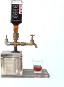 Диспенсър за напитки 30x32 см златист/смърч