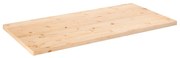 824420 vidaXL Плот за маса, 110x60x2,5 см, бор масив, правоъгълен