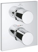 Термостат, 27618000 Grohtherm F, Grohe, с двустепенен превключвател, хром, 21х17.1см