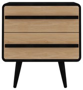 Нощно шкафче в черен и естествен цвят Chantal - Støraa