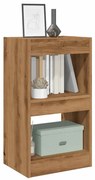 856811 vidaXL Библиотека/разделител за стая, дъб артизан, 40x30x72 см