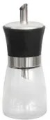 Top - Стъклена захарница с дозатор и черна капачка 175мл (338145T-1-B)