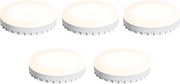 Комплект от 5 GX53 3-степенни димируеми LED крушки 9W 900 lm 3000K