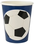 Хартиени чаши за еднократна употреба в комплект 8 бр. Soccer – Meri Meri