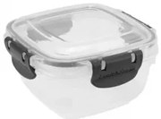 Horecano - Пластмасова кутия квадратна 500мл 13x13xh7,5см антрацит HOME-(30802)