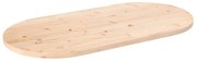 824360 vidaXL Плот за маса 100x50x2,5 см, масивна дървесина, бор, овален