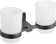 Mexen Vane двоен държач за чаши за четки за зъби, черен - 7020952-70