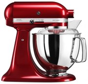 Планетарен миксер KitchenAid Artisan Elegance 5KSM175PSECA, 300W, 4.8 л, Direct drive, 10 скорости, Червен