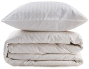 Кремаво памучно спално бельо от сатен за единично легло 140x200 cm Lilyum - Mijolnir