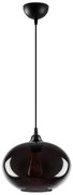 Висящо осветително тяло със стъклен абажур ø 27 cm Smoked – Opviq lights